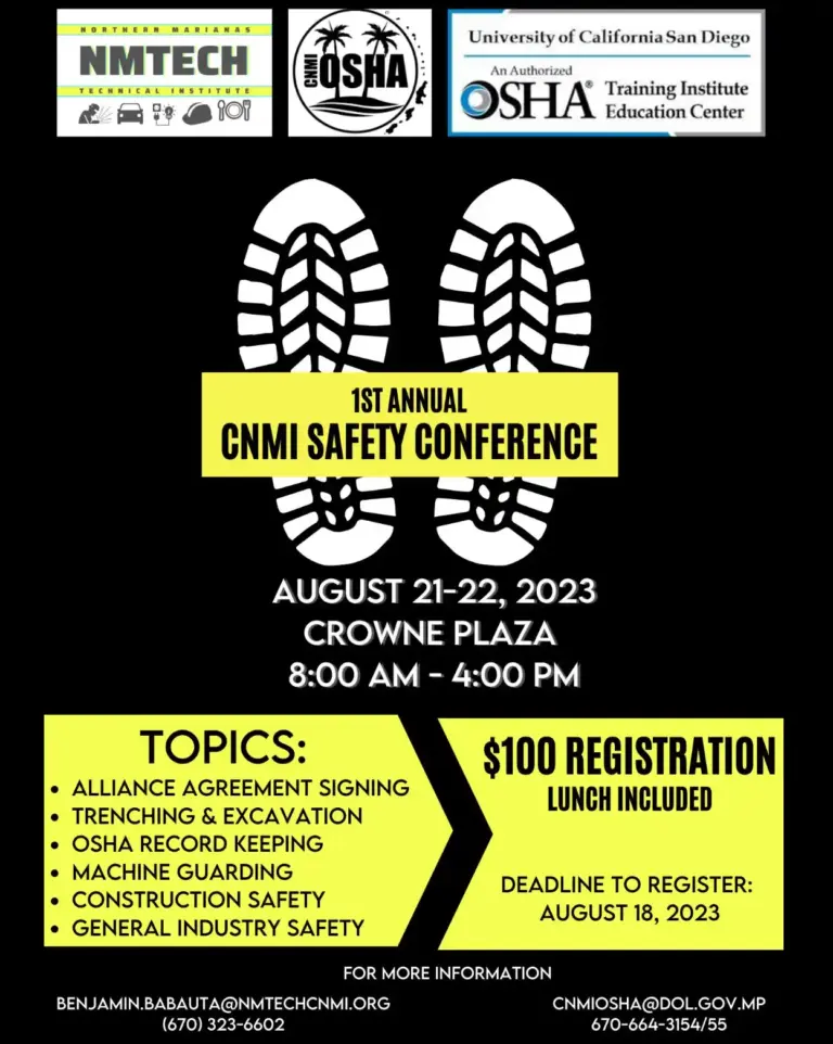 Safety conference set for Aug. 21-22; registration deadline Aug. 18