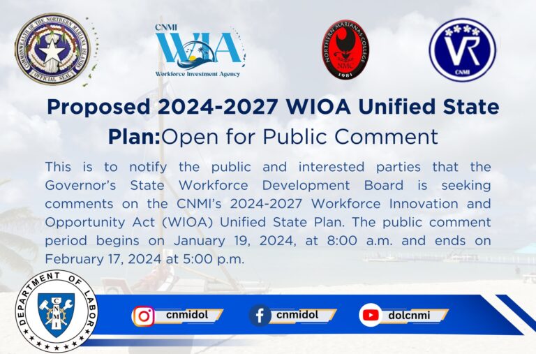 Proposed 2024-2027 WIOA Unified State Plan: Open for Public Comment