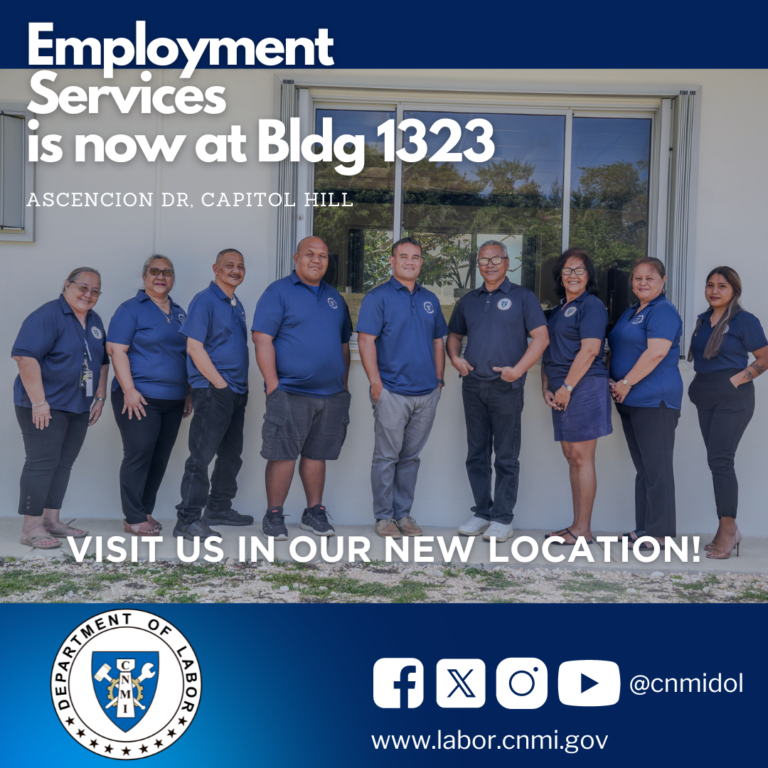 Employment Services is now at Bldg 1323, Ascencion Dr, Capitol Hill