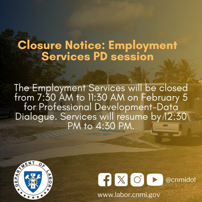 Closure Notice: Employment Services PD Session