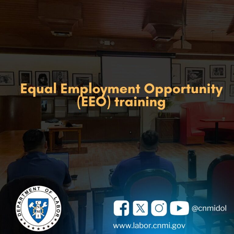 DOL Hosts Equal Employment Opportunity Training