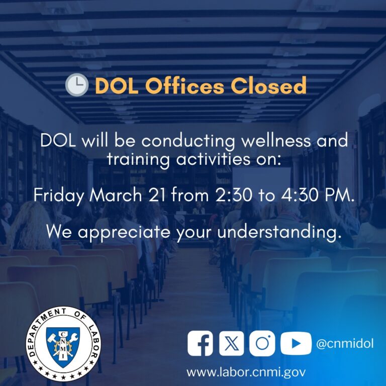 DOL Offices Closed