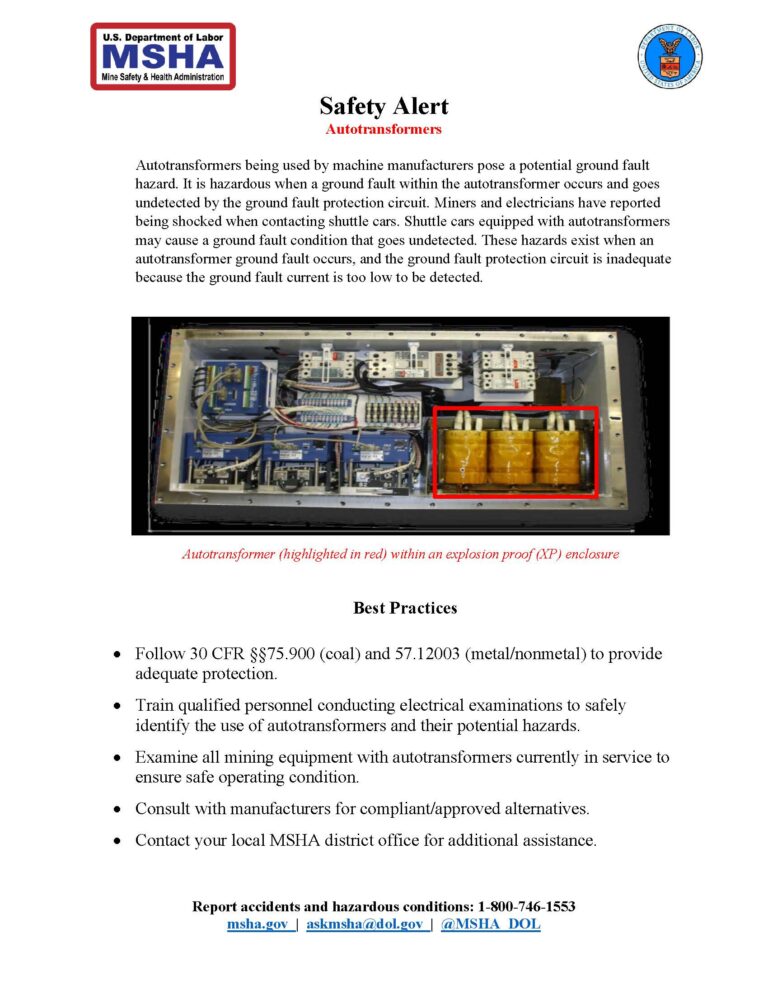 Autotransformers – Safety Alert