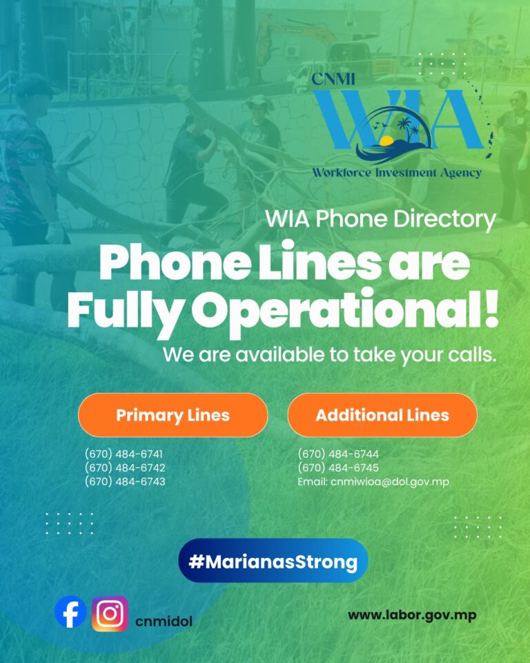 Phone Lines are Fully Operational