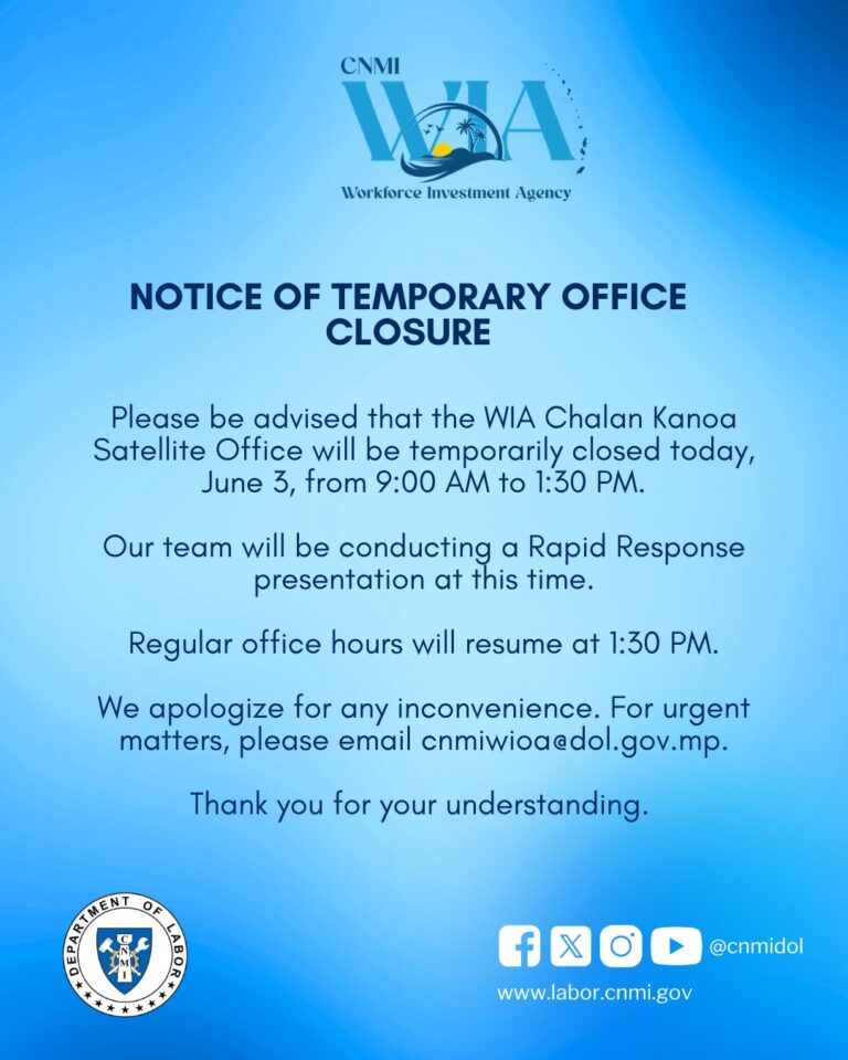 Notice of Temporary Office Closure