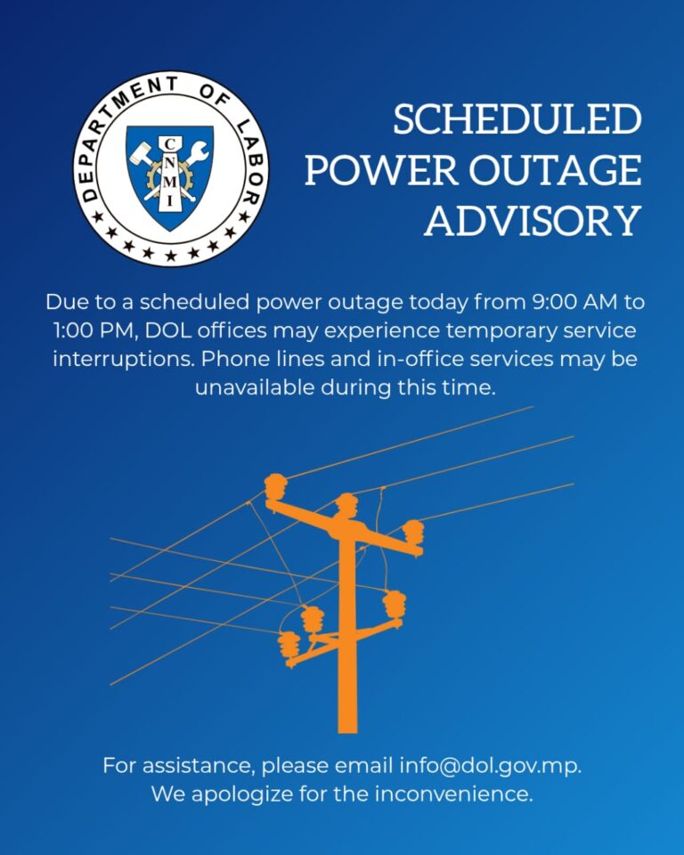 Scheduled Power Outage Advisory