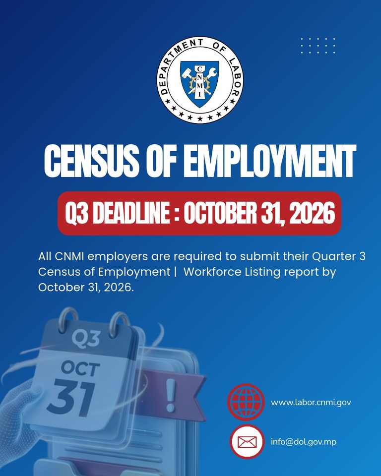 Census of Employment Q3 Deadline: October 31, 2026